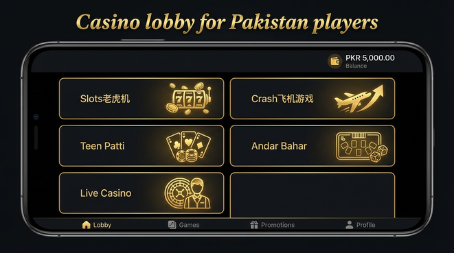 Lobby view of 92R Game for Pakistan users